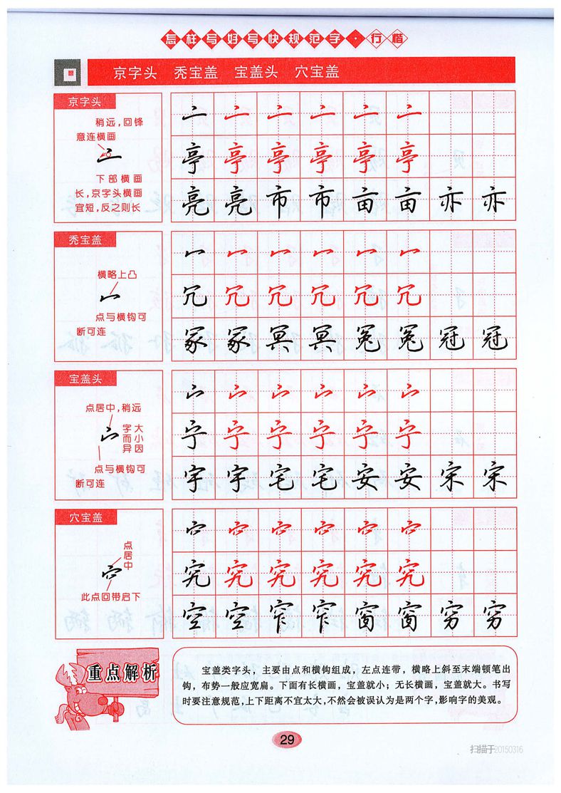 吴玉生《怎样写好写快规范字》行楷字帖