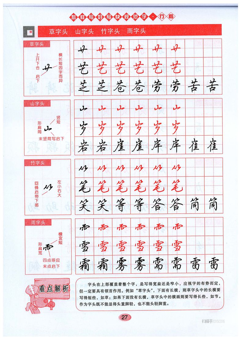 吴玉生《怎样写好写快规范字》行楷字帖