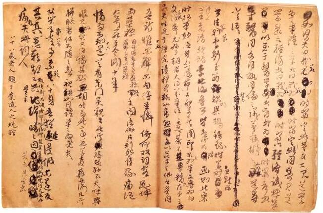 <a href='http://www.yamoke.com/u/468/' target='_blank'><u>傅山</u></a>《哭子诗册》（局部）