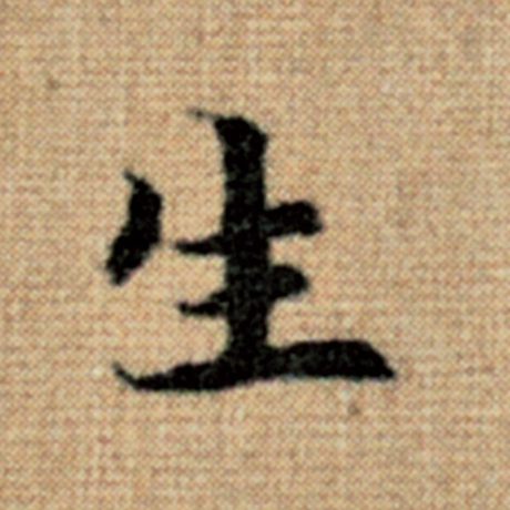 字：生 书法家：赵孟頫 作品：《太上老君说常清静经》