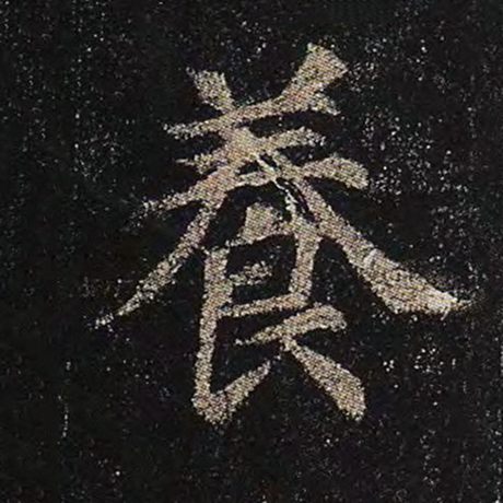 字：养 书法家：颜真卿 作品：《多宝塔碑》