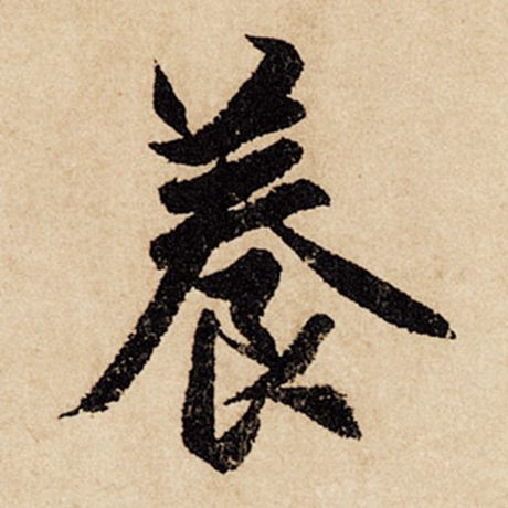 字：养 书法家：赵孟頫 作品：《闲居赋》